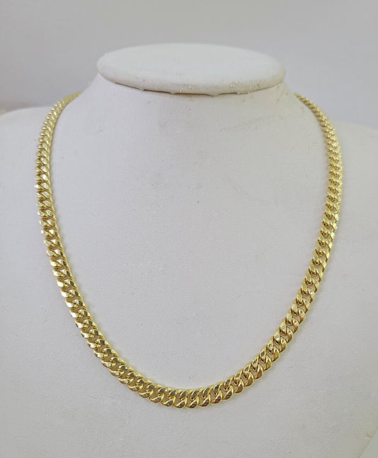 10k Miami Cuban Link Chain Yellow Gold 6mm Necklace 18-28 Inches Real