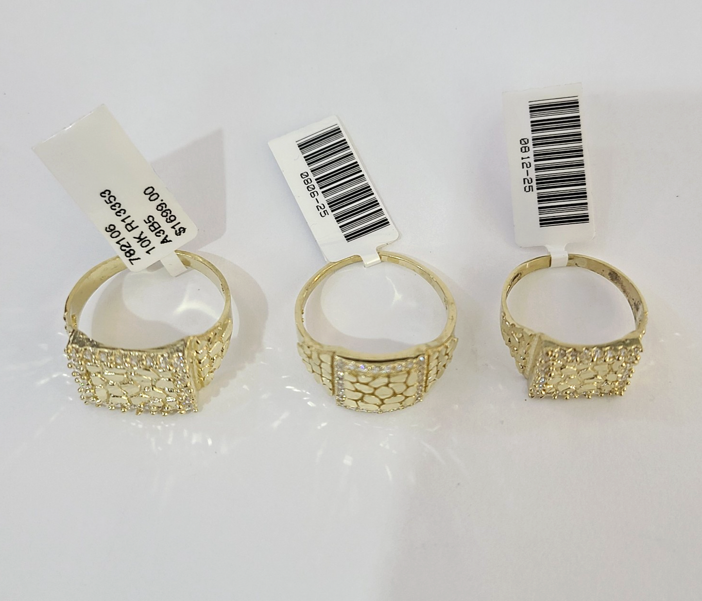 10k Nugget Ring Yellow Gold Women Men Real Genuine 10Kt