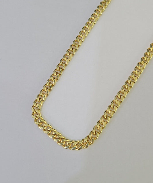 10k Miami Cuban Link Chain Yellow Gold 5mm Necklace 18-28 Inches Real