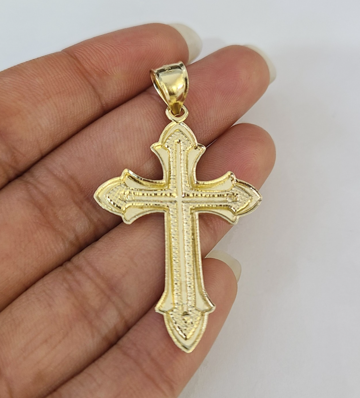10k Milano Rope Chain Jesus Cross Charm Necklace SET 5mm 18"-28" Pendant