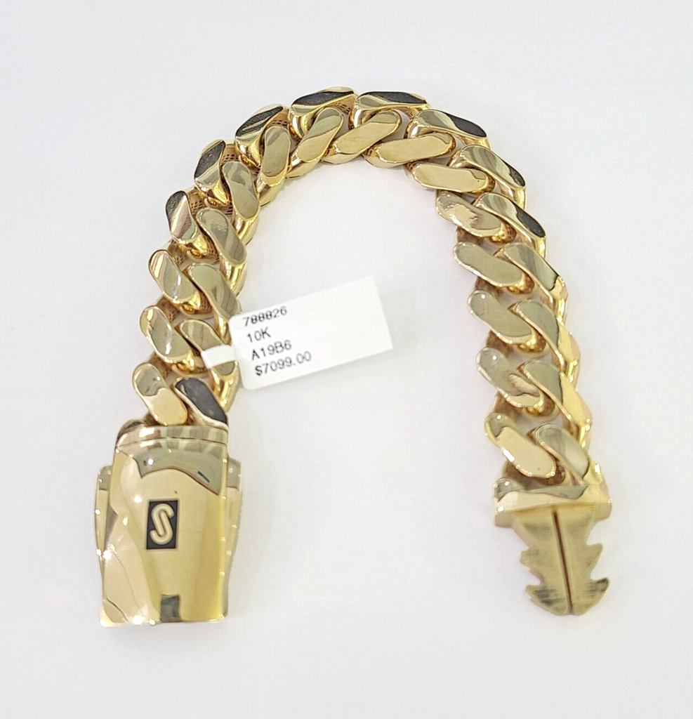 Real 10K Royal Monaco Bracelet Yellow Gold 7.25