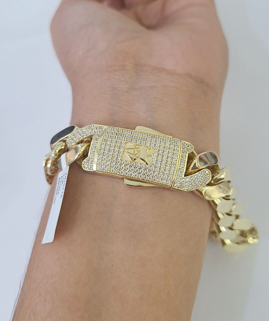 Real 10K Royal Monaco Bracelet Yellow Gold 9.5