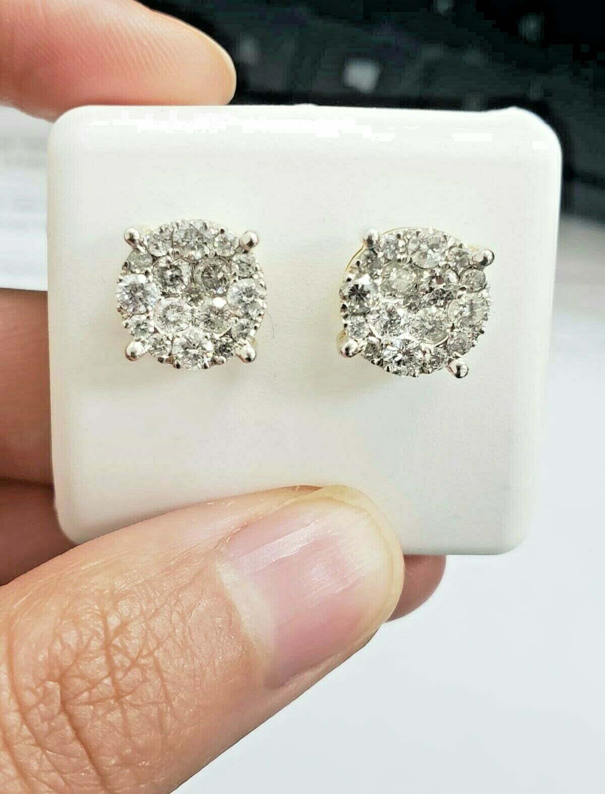 Genuine diamonds and 10K solid gold new online earrings