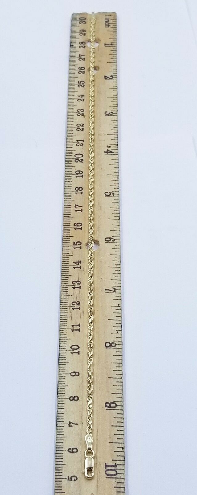 REAL Gold Anklet 10k Yellow Gold 10" Lobster Ankle Bracelet Women 2mm