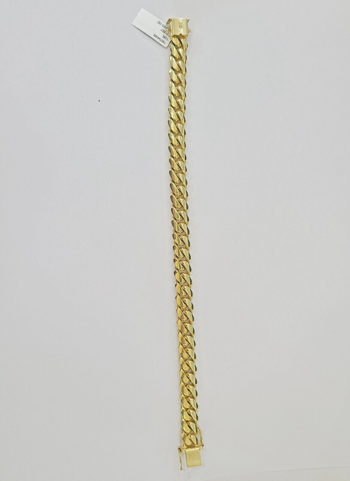 Real 10k Gold Miami Cuban Link Bracelet 10mm 9" Box Lock 10kt Yellow Gold