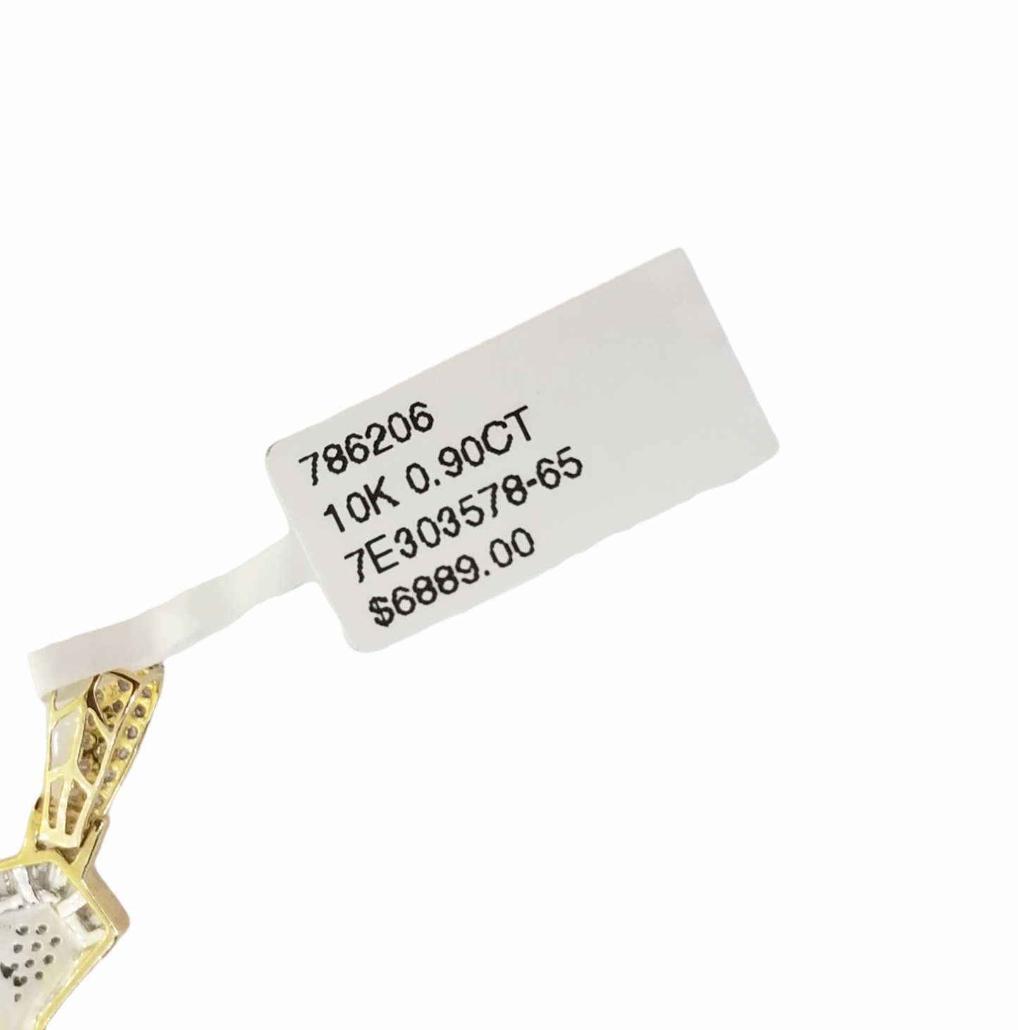 10K Yellow Gold Cross Genuine Diamond Pendent Jesus Cross Charm Religious
