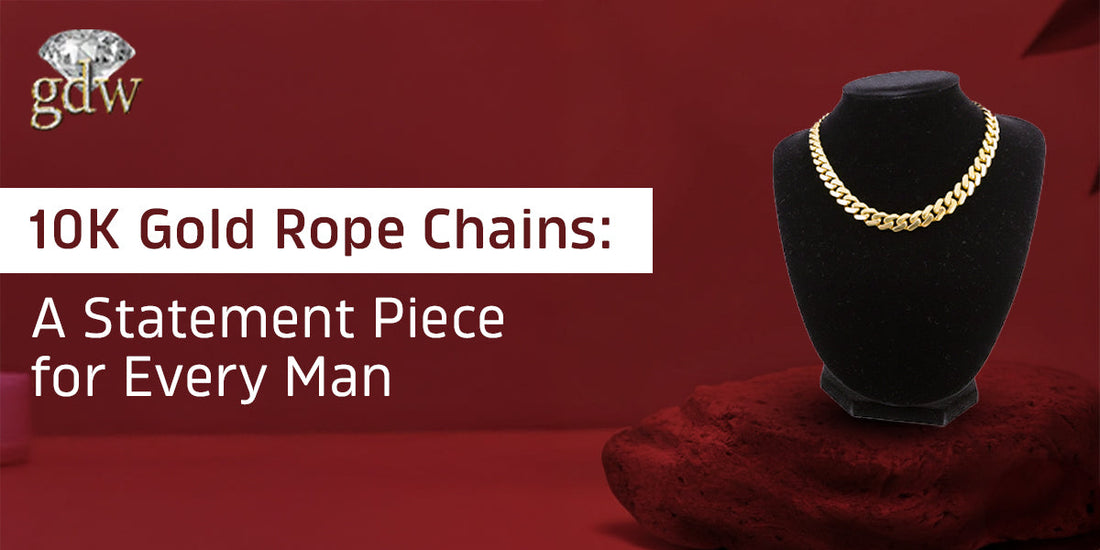 10K Gold Rope Chains A Statement Piece for Every Man