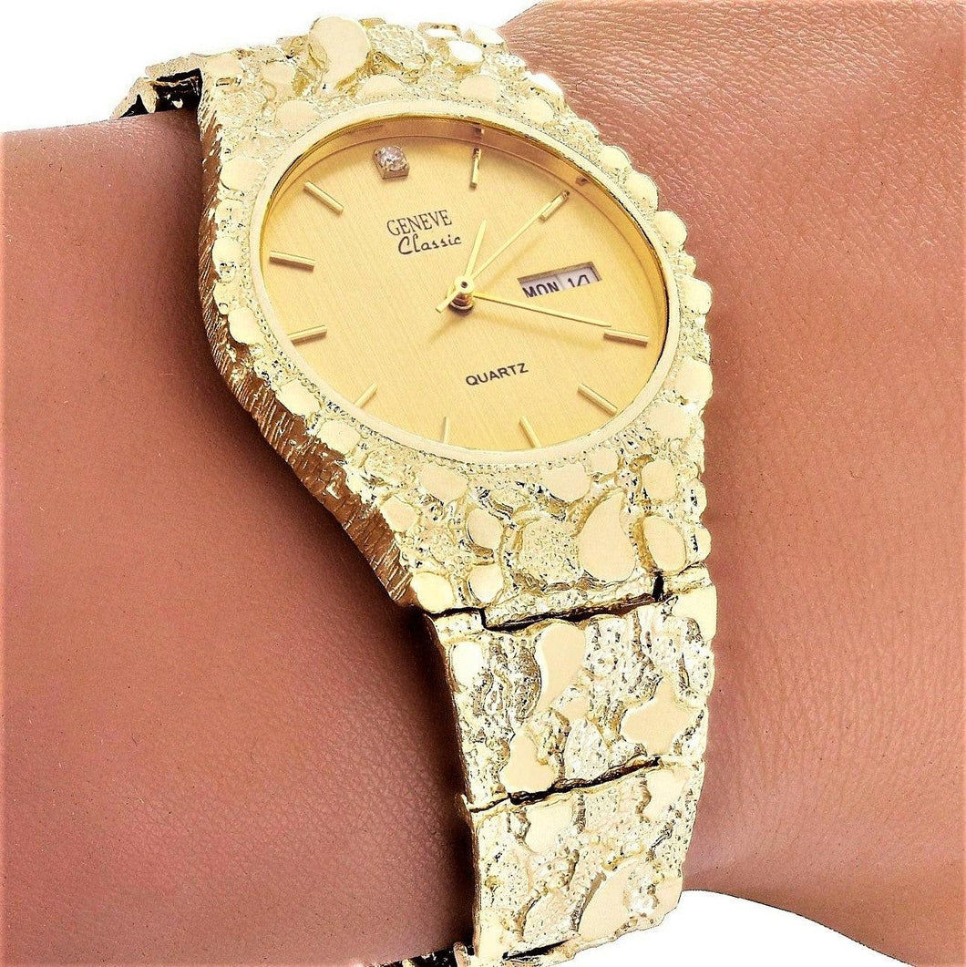 What Makes the 10K Yellow Gold Nugget Watch a Timeless Choice?