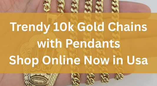10k Gold Chains with Pendants