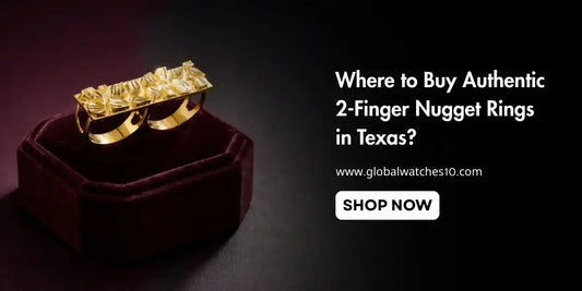 Stylish authentic 2-finger nugget rings available in Texas