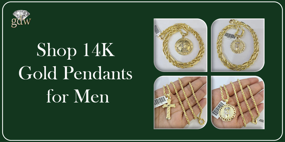 Shop 14K Gold Pendants for Men