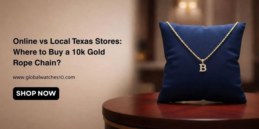 A premium 10k Gold Rope Chain for Men featuring set 'B