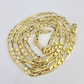 10K Solid Figaro Link Chain Necklace Yellow Gold 4.5mm 20" 22" 24" 10kt