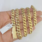 Real 10k Royal Monaco Chain 6mm 24 inches Yellow Gold Necklace Men Women