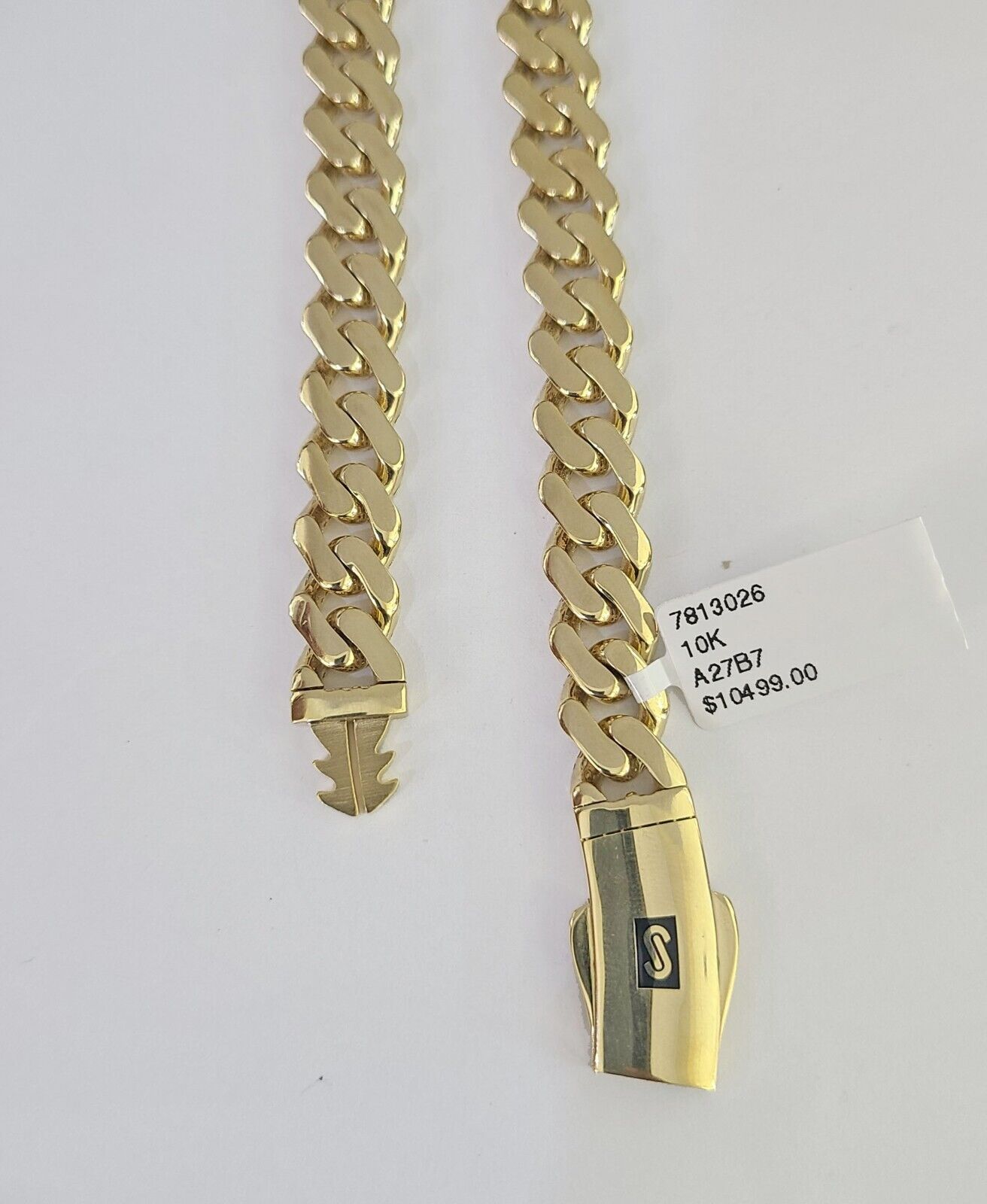 Real 10k Royal Monaco Chain 9mm 20-30 inches Necklace Yellow Gold Box Clasp