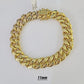 Real 10k Miami Cuban link Bracelet 6mm-11mm 7.5"-9" 10kt Yellow Gold