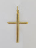 Real 10K Jesus Crucifix Cross Pendant 2.5" Yellow Gold Charm Genuine