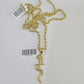 10k Solid Rope Chain 3mm Snake Sword Pendant Charm Necklace SET 18-28 in