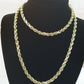 10k Yellow Gold Rope Chain 4mm 18"-26" Inch Real Gold 10kt All Sizes