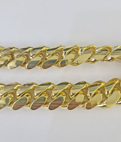 14K Solid Miami Cuban Bracelet Yellow Gold Box Clasp 8 Inch 15mm Link HEAVY