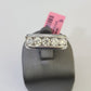 REAL 14k White Gold Diamond Ring Lab Created Wedding Engagement Mens Male