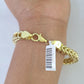 10k Franco Bracelet 8mm 8" Inch Yellow Gold Men Women Link Real 10kt
