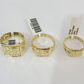 10k Nugget Cuban Ring Yellow Gold Women Men Real Genuine 10Kt