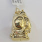 REAL 10k Yellow Gold Palm Chain Laughing Buddha Pendant Charm 3mm Necklace SET