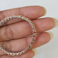 10K Rose Gold Diamond Bracelet Women Ladies 7" REAL Genuine Gold