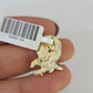 10K Franco Chain Eagle Pendant Charm Necklace 16"-24" 2mm Yellow Gold SET