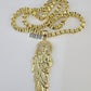 10k Gold Byzantine Necklace San Judas Charm 20-30 inches 6mm SET Chain Pendant
