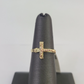 Real 10k Jesus Cross Ring Band Wedding Engagement Casual Women Yellow Gold