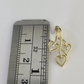 10K Real Hearts Charm Pendant Gold 10kt Genuine Yellow