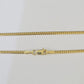 18k Real Solid Miami Cuban Chain Yellow Gold 2mm 18"-24" Inch Genuine Necklace