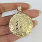 10K Gold Franco Chain Jesus Mary Charm Pendant 20-26 inches 2.5mm REAL Yellow