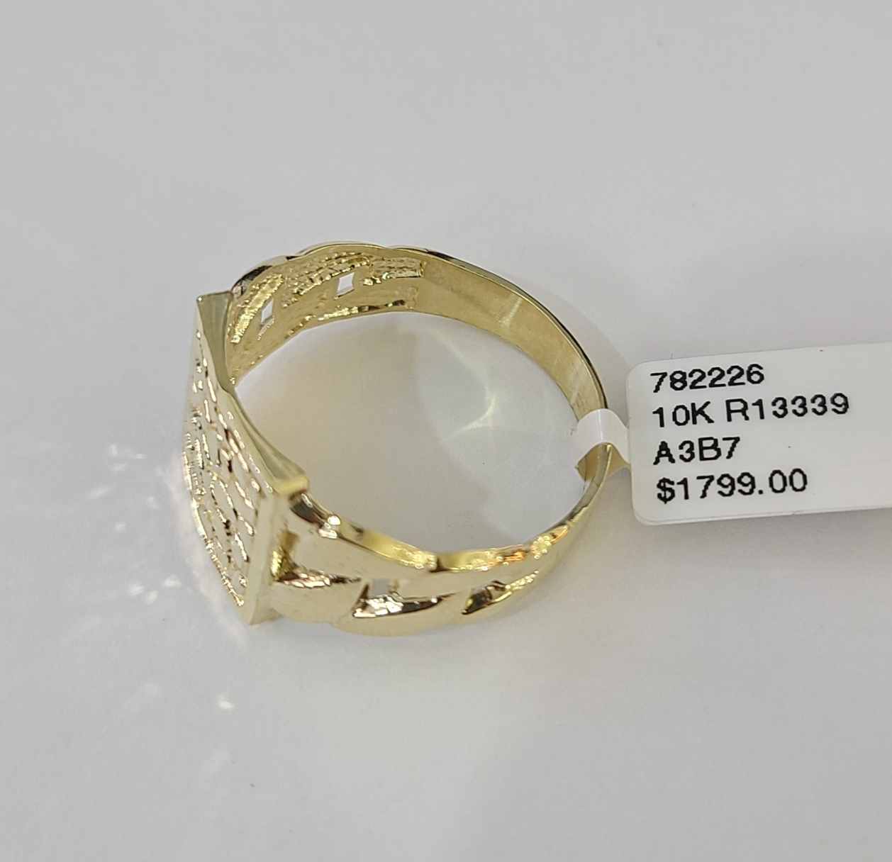 10k Nugget Ring Yellow Gold Women Men Real Genuine 10Kt