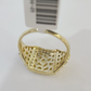 Real 10k Nugget Ring Yellow Gold Women Men Genuine 10Kt