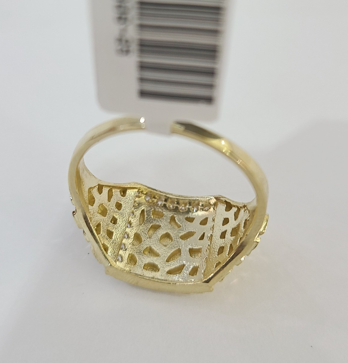 Real 10k Nugget Ring Yellow Gold Women Men Genuine 10Kt