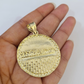 Real 10k Gold Milano Rope Chain Last Supper Necklace SET 5mm 18"-28" Pendant