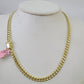 Real 14K Gold Miami Cuban Link Chain Necklace 24 inch 6mm Mens Hollow DISCOUNT