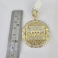 10K Franco Chain Last Supper Pendant Charm Necklace 20"-26" 5mm Gold SET Yellow