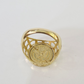 10k 50 Pesos Coin Centenario Ring Yellow Gold Men Real Genuine