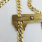 10k Yellow Gold Royal Miami Cuban Chain Bracelet 7.5" 10mm Monaco Necklace 20"