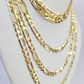 10K Solid Figaro Link Chain Necklace Yellow Gold 4.5mm 20" 22" 24" 10kt