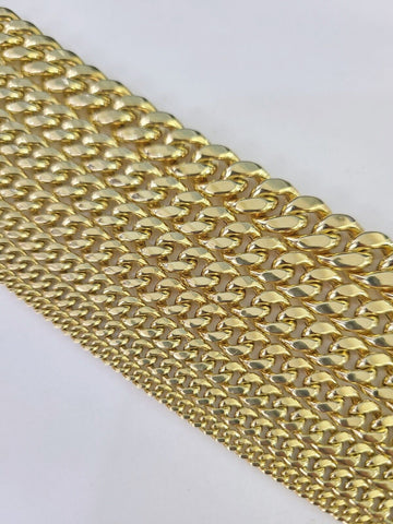 10k Gold Miami Cuban Link Chain Necklace 3mm-10mm 20-30 Inches 10kt Real Yellow