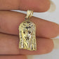 Real 10K Yellow Gold Jesus Head Pendant Charm Genuine