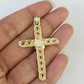10k Jesus Cross Charm Miami Cuban Chain Pendant Set 5mm 18"28" Necklace Gold
