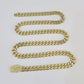 Real 10K Royal Monaco Chain Box Clasp 7mm Gold Necklace 10Kt 24" Genuine