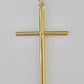 Real 10K Jesus Crucifix Cross Pendant 2.5" Yellow Gold Charm Genuine