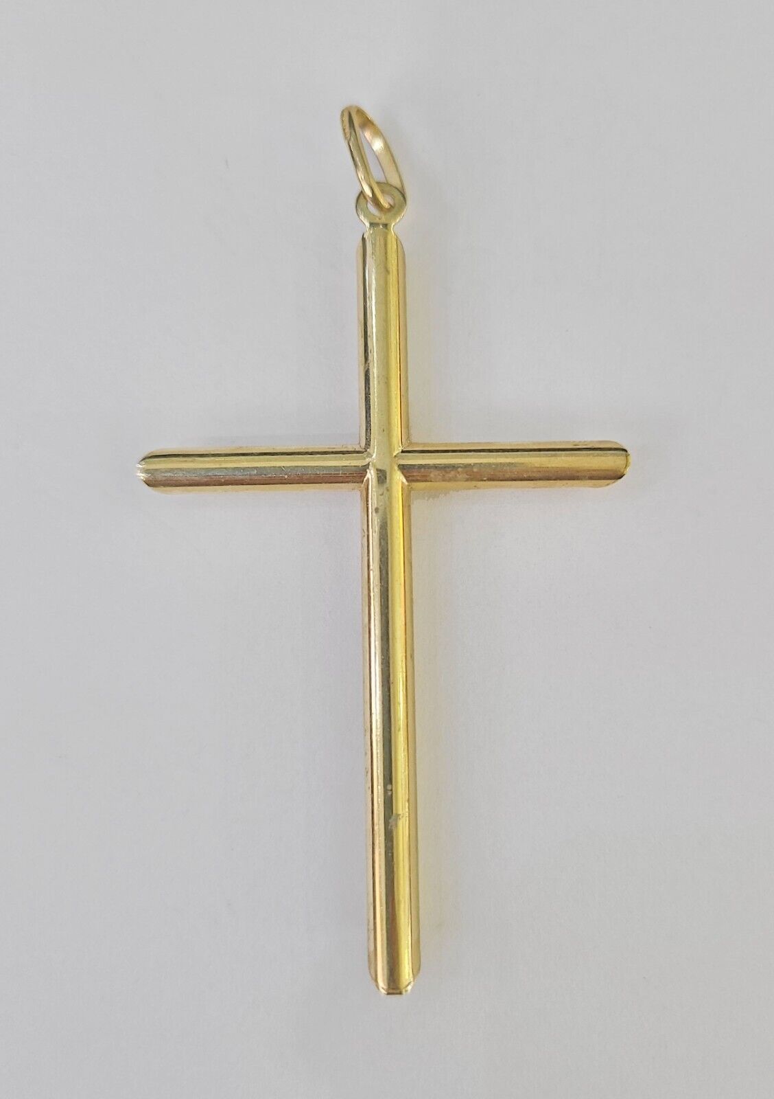 Real 10K Jesus Crucifix Cross Pendant 2.5" Yellow Gold Charm Genuine